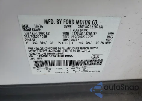 1FM5K8F87HGB19027
